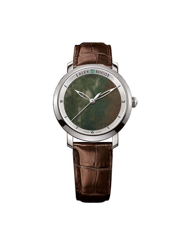 Moss Agate 32mm - Alex Benlo - Natural Stone Watches - Online Store ...